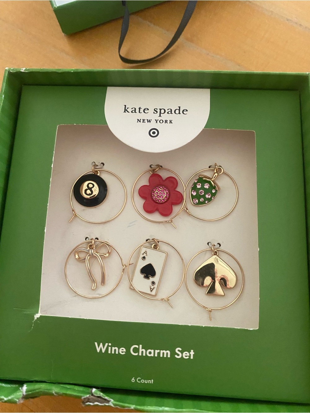 Kate Spade New York x Target Mixed Novelty Wine Charm Set - Picture 2 of 7